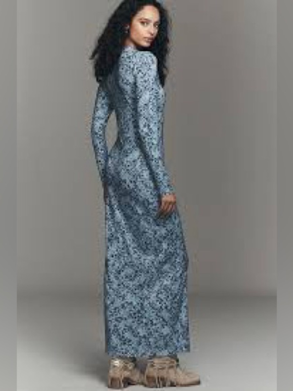 Reformation NWOT Tommie Blue Long Dress Sz Medium